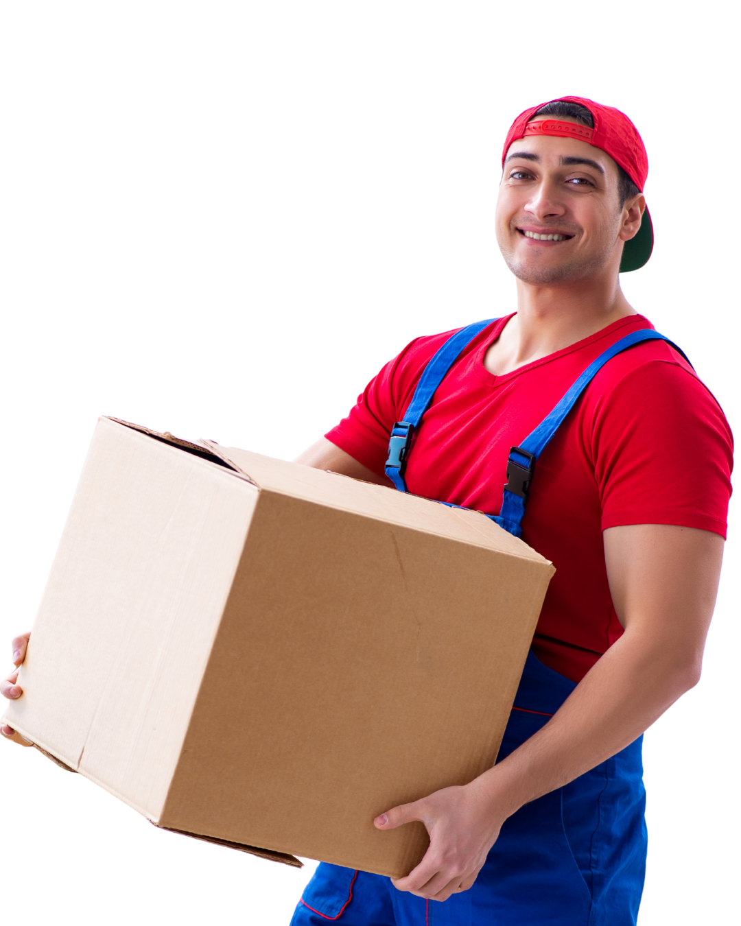 Courier professional holding packages with a global network graphic